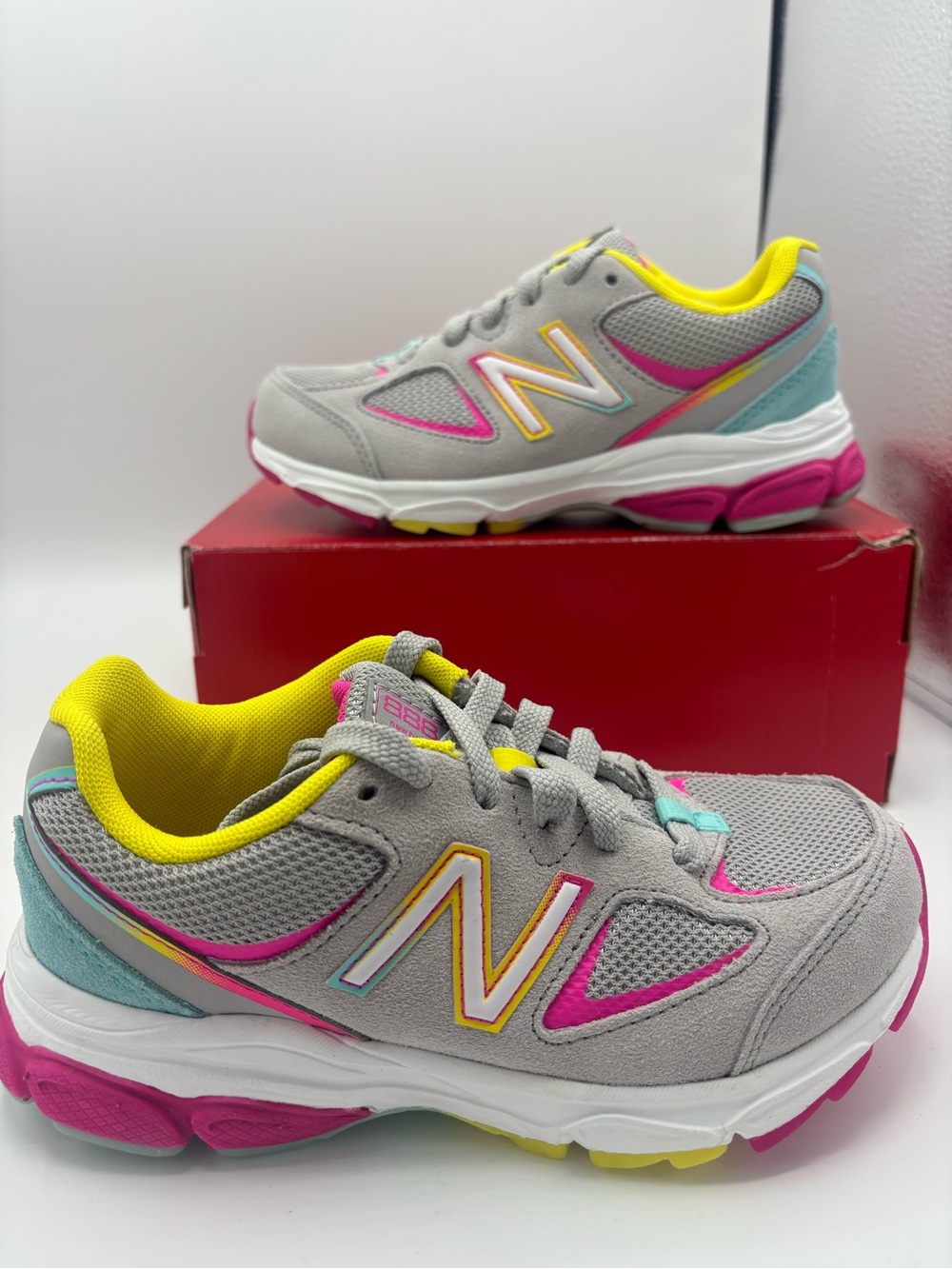 New Balance Kids' Rainbow sneakers 888 Size 13 Extra wide width NWT